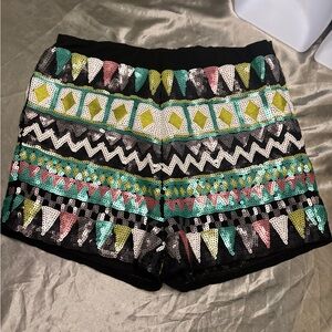 Verty High Waist Shorts with Colorful Patterns
